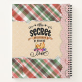 Personalisierte Scrapbooking Collage Style Rezept Notizblock (Rückseite)