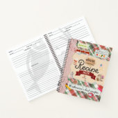 Personalisierte Scrapbooking Collage Style Rezept Notizblock (Innenseite)