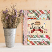 Personalisierte Scrapbooking Collage Style Rezept Notizblock