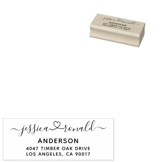 Personalisierte Script-Adresse für Neueingänge Gummistempel (Stempel)