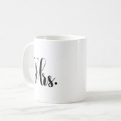 Personalisierte Script Mr. und Mrs. Bride Wedding Kaffeetasse (Vorderseite Links)