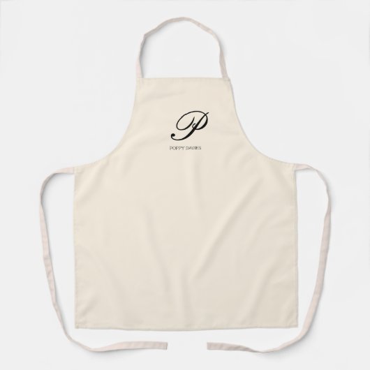 Personalisierte Script-Schürze - Rosa Farbe Schürze (Vorderseite)