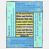Personalisierte Scripture-Decke Fleecedecke (Vorderseite)