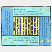 Personalisierte Scripture-Decke Fleecedecke (Vorderseite (Horizontal))