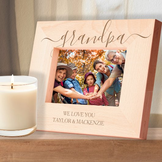 Personalisierte Scroll Typografie Geätzte Rahmen