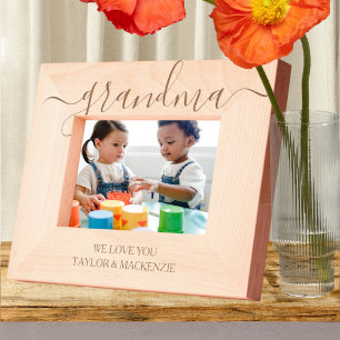 Personalisierte Scroll Typografie Geätzte Rahmen