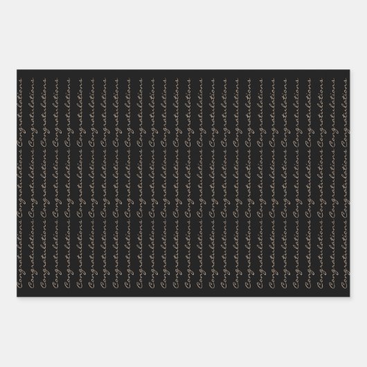 Personalisierte Scrolls Abschluss Wrapping Paper S Geschenkpapier Set (Vorderseite 3)