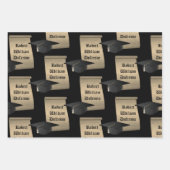 Personalisierte Scrolls Abschluss Wrapping Paper S Geschenkpapier Set (Vorderseite)