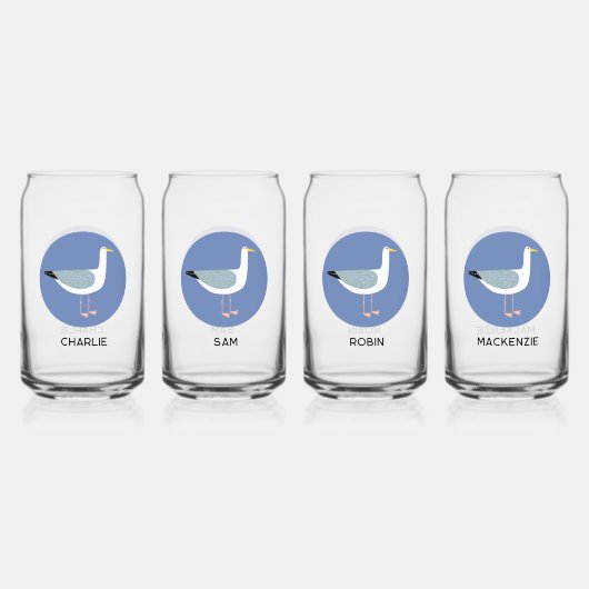 Personalisierte Seagull Dosenglas (Hinten)