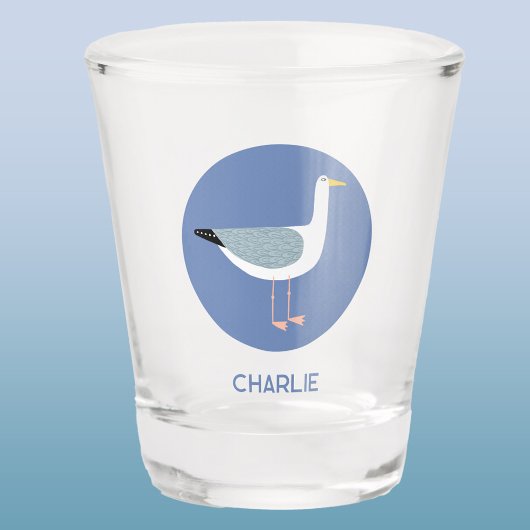 Personalisierte Seagull Schnapsglas