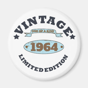 Personalisierte sechzig Vintage 60. Geburtstagsfei Magnet