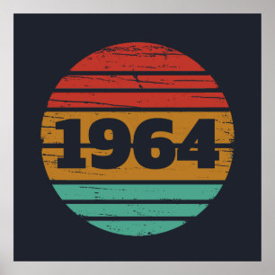 Personalisierte sechzig Vintage-Geschenke zum 60. Poster