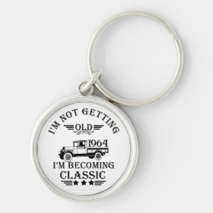 Personalisierte sechzig Vintage-Geschenke zum 60. Schlüsselanhänger