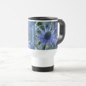 Personalisierte See-Holly-Distel Reisebecher (VorderseiteRechts)