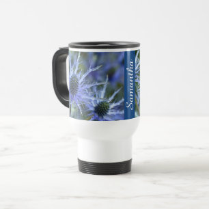 Personalisierte See-Holly-Distel Reisebecher