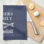 Personalisierte Seehütte Geschirrtuch (Viertel Falte)