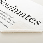 Personalisierte Seelen definieren Schwarz und Weiß Sherpadecke (3/4)