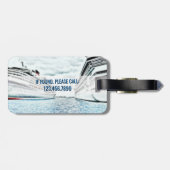 Personalisierte Seeschiffe der Ferien-Kreuzfahrt-| Gepäckanhänger (Rückseite horizontal)