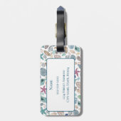 Personalisierte Seeseitige Gepäckmarke Gepäckanhänger (Rückseite vertikal)