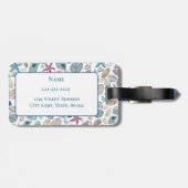 Personalisierte Seeseitige Gepäckmarke Gepäckanhänger (Rückseite horizontal)