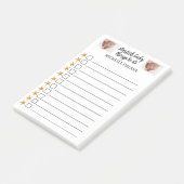 Personalisierte Seestern Post-it Klebezettel (angewinkelt)