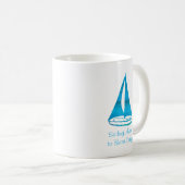 Personalisierte Segelboot-Tasse Kaffeetasse (VorderseiteRechts)