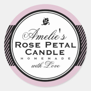 PERSONALISIERTE SEIFE DES ROSA-%PIPE% U. RUNDER AUFKLEBER