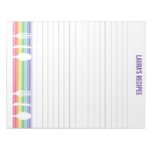 Personalisierte Seite zum Schreiben von Rezessions Notizblock (Vorderseite)