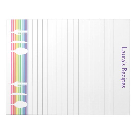 Personalisierte Seite zum Schreiben von Rezessions Notizblock (Vorderseite)