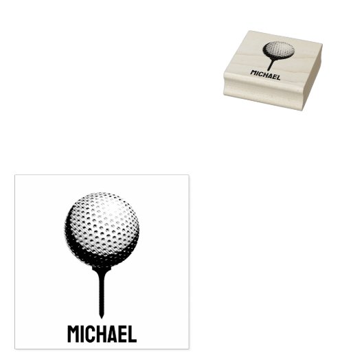 Personalisierte Selbstbedienung, Golfball Gummistempel (Stempel)