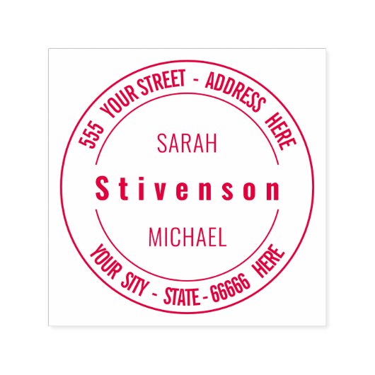 Personalisierte Selbstfarbige Briefmarke Permastempel (Design)