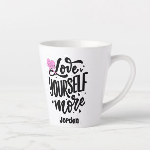 PERSONALISIERTE SELBSTLIEBE LATTE TASSE