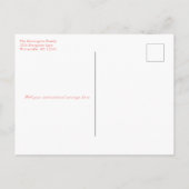 Personalisierte Selbstmotivation Postkarte (Rückseite)