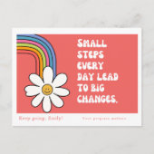 Personalisierte Selbstmotivation Postkarte (Vorderseite)