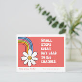 Personalisierte Selbstmotivation Postkarte (Stehend Vorderseite)