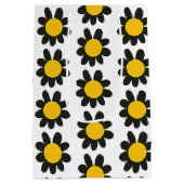 Personalisierte Selbstversorgung Schwarze Gelbe Bl Mittlere Geschenktüte (Rückseite)