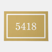 Personalisierte Senf-Adresse Fußmatte (Vorderseite)