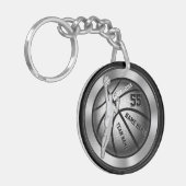 Personalisierte, Senior Night Basketball Geschenki Schlüsselanhänger (Vorderseite links)
