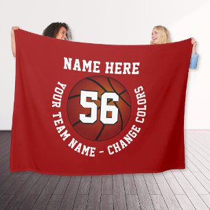 Personalisierte Senior Night Geschenke für Basketb Fleecedecke