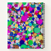 Personalisierte Sequin Spiral Notebook Notizblock (Rückseite)