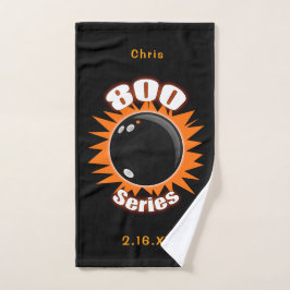 Personalisierte Serie 800 mit Datum und Namen, Bow Handtuch