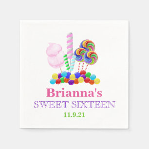 Personalisierte Serviette des Candyland