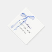 Personalisierte Servietten für Baby- oder Hochzeit (Ecke)