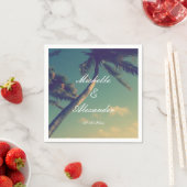 Personalisierte Servietten für die Hochzeit in Url (Beispiel)