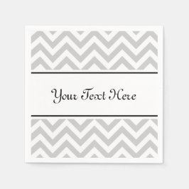 Personalisierte Servietten | Zickzack Streifen