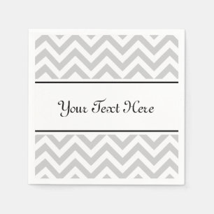 Personalisierte Servietten   Zickzack Streifen