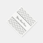 Personalisierte Servietten | Zickzack Streifen (Ecke)