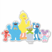 Personalisierte Sesamstraße Aufkleber (Vorderseite)