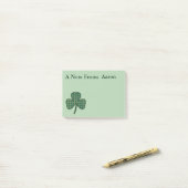 Personalisierte Shamrock-Post-it-Notiz-Geschenke Post-it Klebezettel (Auf Schreibtisch)