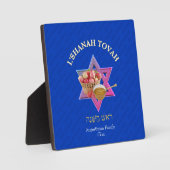 Personalisierte SHANAH TOVAH Jüdisches Neujahr Fotoplatte (Vorderseite)